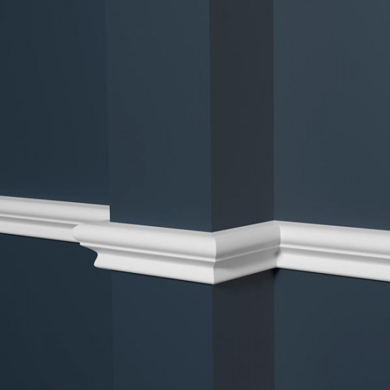 Декоративная рейка (молдинг) из полистирола Decor-Dizayn Белая Лепнина DD605 Декоративная рейка (молдинг) из полистирола Decor-Dizayn Белая Лепнина DD605