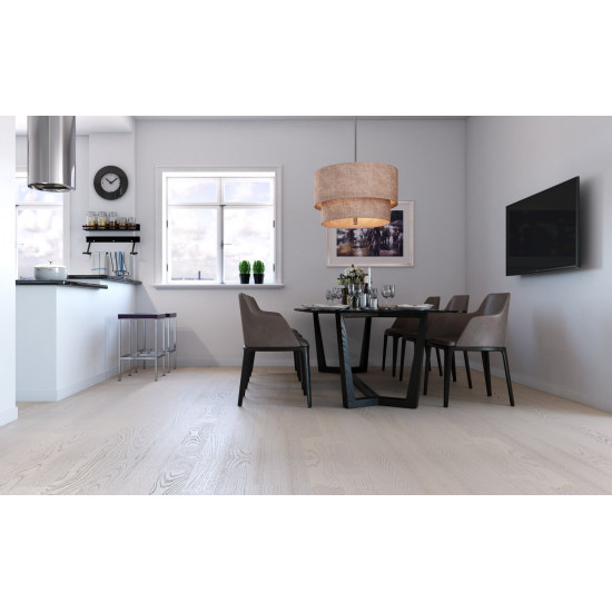 Паркетная доска Polarwood Classic Ясень Ricotta Matt 3-полосный [3031318154095124]