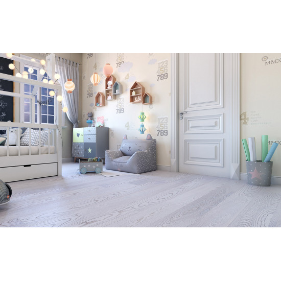 Паркетная доска Polarwood Space 138 Дуб Elara White Matt 1-полосный [1011071553911124]