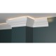 Плинтус потолочный из дюрополимера Белая Лепнина Decor-Dizayn DD508