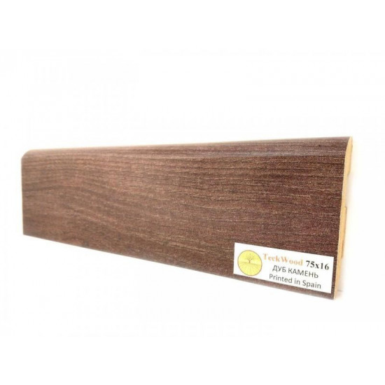 Плинтус напольный МДФ TeckWood Дуб Камень (Oak Stone) (75х16) Плинтус напольный МДФ TeckWood Дуб Камень (Oak Stone) (75х16)