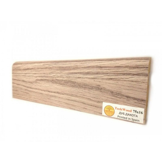 Плинтус напольный МДФ TeckWood Дуб Дакота (Oak Dacota) (75х16) Плинтус напольный МДФ TeckWood Дуб Дакота (Oak Dacota) (75х16)