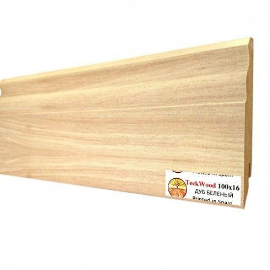 Плинтус напольный МДФ TeckWood Дуб беленый (White Oak) (100x16) Плинтус напольный МДФ TeckWood Дуб беленый (White Oak) (100x16)