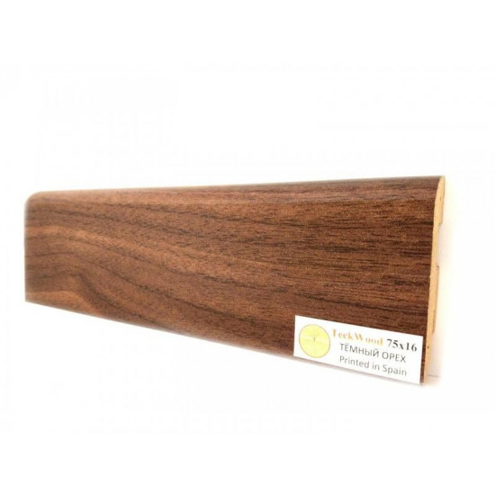 Плинтус напольный МДФ TeckWood Темный орех (Dark Walnut) (75х16) Плинтус напольный МДФ TeckWood Темный орех (Dark Walnut) (75х16)