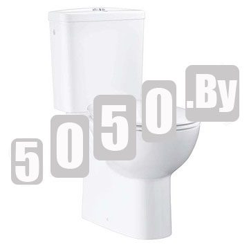 Напольный унитаз Grohe Bau 39349000 безободковый с крышкой Soft Close