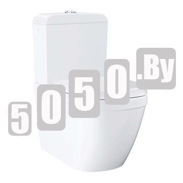 Напольный унитаз Grohe Euro 39338000 безободковый с крышкой Soft Close