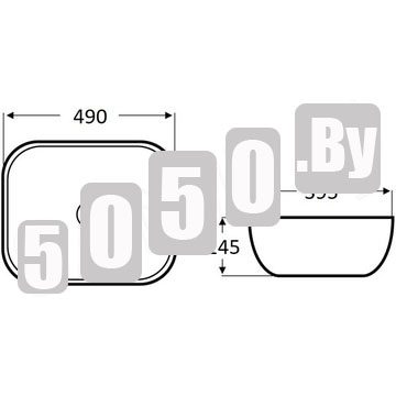 Умывальник CeramaLux 78104MB / 78105MB / 78106MB / 78107МВ