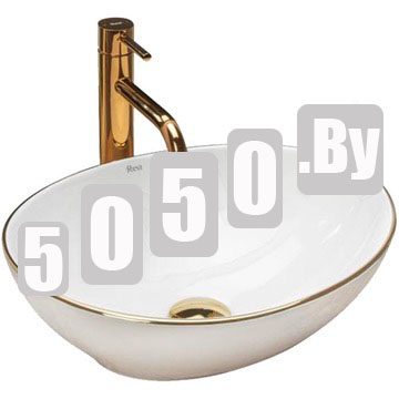 Умывальник Rea Sofia Gold Edge U3287