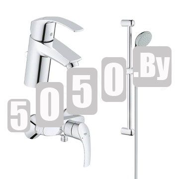 Набор смесителей Grohe Eurosmart New 123576 c душевым гарнитуром