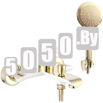 Смеситель для ванны Rea Bloom Gold White REA-B9932