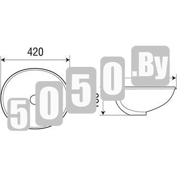 Умывальник WeltWasser WW Deilbach 6011 / 6016