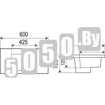 Умывальник WeltWasser WW Deilbach 7506-MT-BL