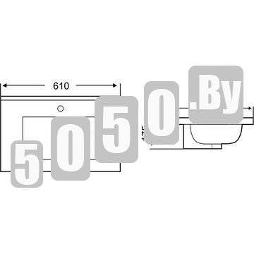 Умывальник WeltWasser WW Deilbach 7517-MT-BL