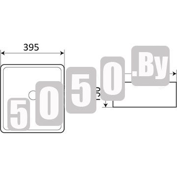 Умывальник WeltWasser WW Elbach 20755 MB / 2250 MB