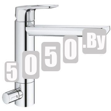 Смеситель для кухонной мойки Grohe BauLoop 31713000 с запорным вентилем