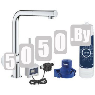 Смеситель для кухонной мойки Grohe Blue Pure Minta 30393000 в комплекте с фильтром