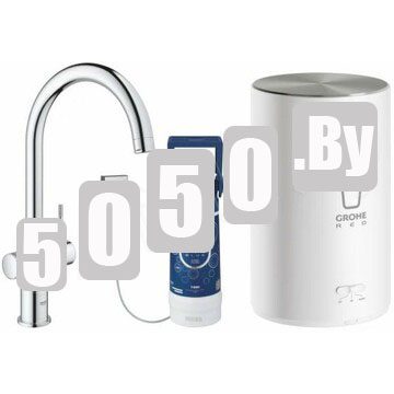 Смеситель для кухонной мойки Grohe Red Duo 30083001 / 30083DC1 в комплекте с бойлером