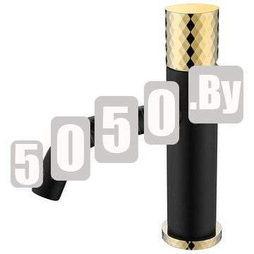 Смеситель для умывальника Boheme Stick 121-BG Black Diamond Gold