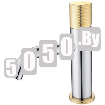 Смеситель для умывальника Boheme Stick 121-CRG.2 Chrome Touch Gold