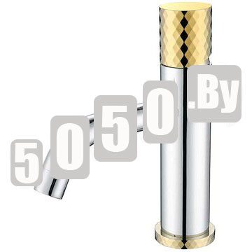 Смеситель для умывальника Boheme Stick 121-CRG Chrome Diamond Gold