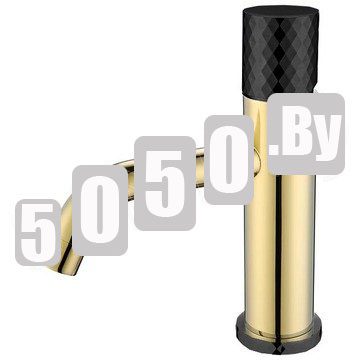 Смеситель для умывальника Boheme Stick 121-GB Gold Diamond Black