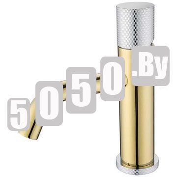 Смеситель для умывальника Boheme Stick 121-GCR.2 Gold Touch Chrome