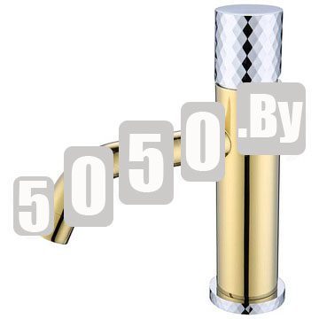 Смеситель для умывальника Boheme Stick 121-GCR Gold Diamond Chrome