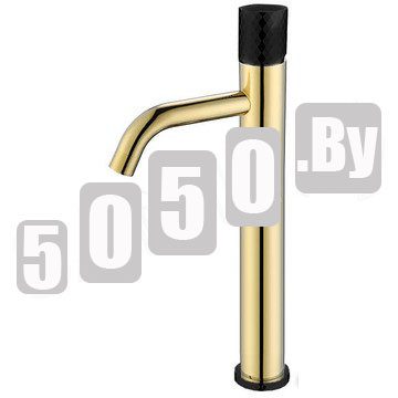 Смеситель для умывальника Boheme Stick 122-GB Gold Diamond Black