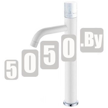 Смеситель для умывальника Boheme Stick 122-W-MR-W White