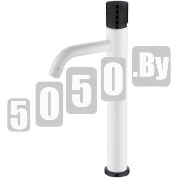 Смеситель для умывальника Boheme Stick 122-WB White Diamond Black