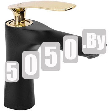 Смеситель для умывальника PEA Orbit Black Gold B2054