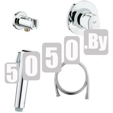 Смеситель встраиваемый Grohe BauFlow 29046000 с гигиеническим душем Tempesta-F Trigger Spray 30 27512001