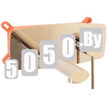 Смеситель встраиваемый PEA Oval Gold + Box B5125 для умывальника